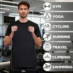 Vnoss Microfiber Gym Towels For Working Out Quickly Dry Yoga Towels For Men