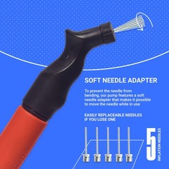 NWT SPORTBIT Exercise Ball Pump with 5 Needles
