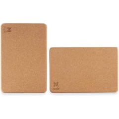 Node Fitness Natural Cork Yoga Blocks – Set of 2 Mega Bricks (9x6x4″)