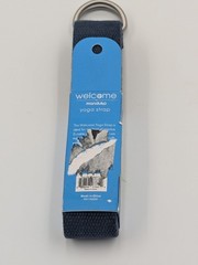 Manduka Welcome Yoga Mat Strap 6ft x 1.25″ Navy 100% Cotton New