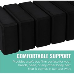 Yoga Blocks Set of 10 EVA Foam Durable Non-Slip Supportive Exercise Accessories