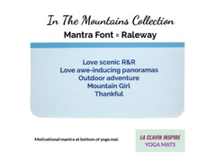 Custom Yoga Mat, Yoga Gifts for Women, Boho Yoga Mat Designs, Mountain Girl Yoga