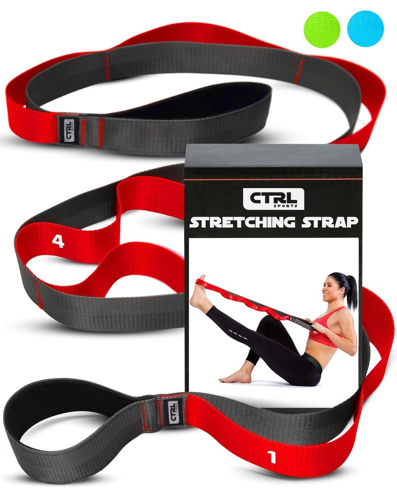 Stretching Strap with Loops Non Elastic Stretch Band for Physical Therapy, Y…