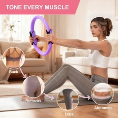 Home Pilates Kit for – 14 Pcs Pilates Equipment Set with Pilates Ring and , 5…
