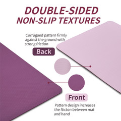 Exercise Yoga Mat Extra Thick Gym Fitness With Non Slip Pilates Mats Pad 72″X24″