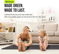 Large Yoga Mat (6’X4′) – 1/4″ & 1/2″ Thick Exercise Mats for Home Workout, Extra