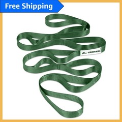 Versatile 75-Inch No-Stretch Yoga Strap for Therapy & Mobility – Green