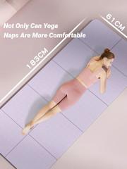 Foldable Yoga Mat Mute Eco Friendly Folding Travel Fitness Exercise Double Sided