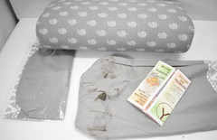Gayo Yoga Bolster For Restorative Yoga 100% Cotton Standard Size Gray Design
