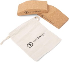 Cork Yoga Wedge Block – Non-Slip Wrist Support, Set of 2