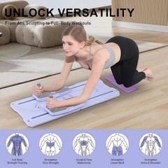 Pilates Reformer Board Set – 2026 Foldable 8-in-1 Pilates Machine for Full Body