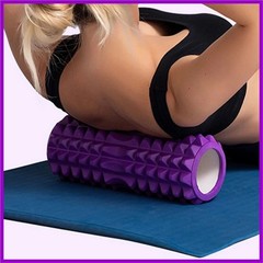 YOGA FOAM MESSAGE ROLLER _ SIZE 13″x5.5″ ( 33 x 14 cm )_ PURPLE _ BRAND NEW