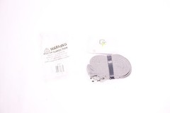 Gradient Fitness Yoga Strap Friction-Less Easy-Feed Buckle Gray 8-Ft