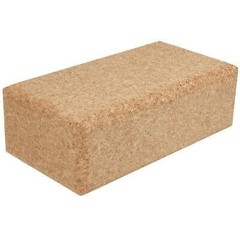 Yoga Block Natural Cork 75mm for Asanas Pilates Fitness Meditation Gymnastics