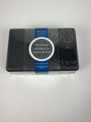 Gaiam Studio Select Premium Medallion Yoga Block-Black- Extra Firm-Brand New