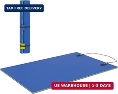 Soozier 9′ x 6′ Lily Pad Floating Mat for Lake, 3-Layer Tear-Resistant XPE Foam
