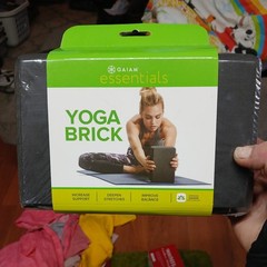Gaiam Yoga Block New Sealed Black 9″W X 6″H X 4″D