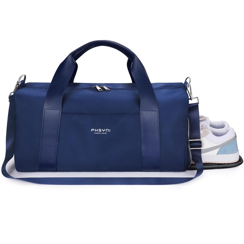Gym Bag for Women and Men with Shoe Compartment & Wet Pocket – Duffle Bag for…