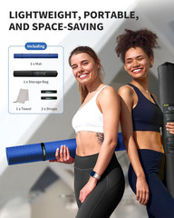 Yoga Mat 72″ X 48″ Large Workout Mat for Home Gym Flooring | 6Mm-12Mm (0.24″-0.4