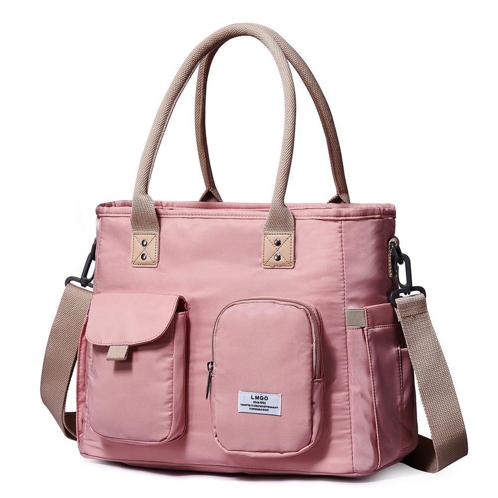 Large Utility Tote Bag with Multi-pockets and Compartment for Travel & Work