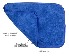 Eurow Double Density 700 GSM Microfiber Shag Towels with Satin Edge, Ultra Ab…