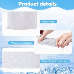 Sublimation Cooling Towels 40″ x 12″ Breathable Soft Ice Towel Chilly Yoga To…