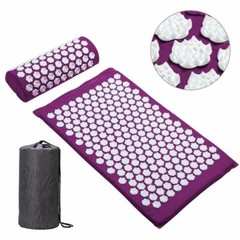 Acupressure Massager Mat Stress And Body Pain Relief Mattress + Cushion With Bag