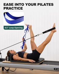 Mobility Aid & Leg Lifter Strap – 75″ Non-Elastic Stretching Strap in Royal Blue
