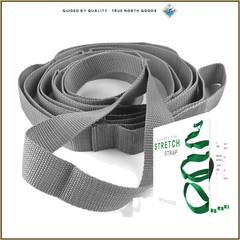 Durable Stretching Strap for Yoga and Pilates with 10 Loops for Flexibility
