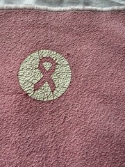 Yogitoes Skidless Yoga Mat Towel Pink Breast Cancer Awareness Non-Slip Hot Yoga