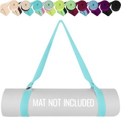 Yoga Mat Strap – Extra Soft & Thick Cotton Carrier for All Mats | Adjustable …