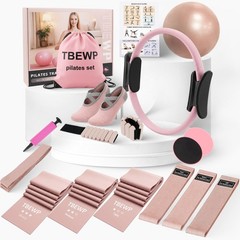 Home Pilates Kit for Women and Beginners, Pilates Ring and Ball Set with Resi…