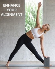 Yoga Blocks 2 Pack, Soft Non-Slip Foam Blocks with Beveled Edges for Alignmen…