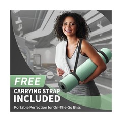 CAMBIVO Yoga Mat for Women Men Kids, 1/3 & 1/4 & 2/5 Inch Extra Thi… Fast Ship