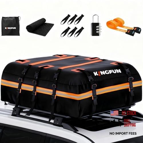 Car Rooftop Cargo Carrier Bag, Waterproof Car Roof Luggage 20 Cubic Feet