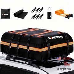 Car Rooftop Cargo Carrier Bag, Waterproof Car Roof Luggage 20 Cubic Feet