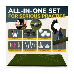5×4 Golf Hitting Mat, Non-Slip Hitting Mat, 31mm, 36mm, 40mm Thick, PGA Pro