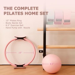 Gymyard Pilates Ring Kit Mini 3 Resistance Bands At Home Pilates Equipment Set
