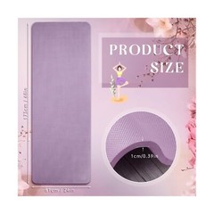 Timgle 6 Pcs 10mm Thick Yoga Mat Bulk 68 x 24 Inches Assorted Colors Exercise…