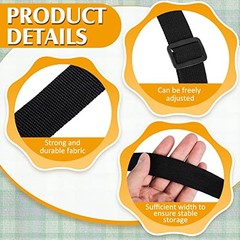 2 Pcs Picnic Blanket Carry Strap for Camping Motorcycle Bedroll Adjustable