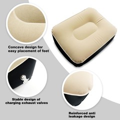 Inflatable Foot Rest, Carseat Foot Pillow, Airplanes Inflatable Foot Rest Car…