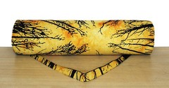 Indian Yellow Forest Yoga Mat Carrier Bag Mandala Large Bag With Shoulder Strap