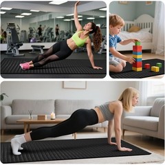 Large Non-Slip Workout Mat Home Gym High Density Foam Yoga Fitness Mat New