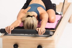 Salt & Honey Non-Slip Pilates Reformer Mat Towel Pink