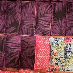 33 handmade yoga eye pillows filled with rice and lavender lot bundle