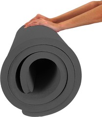 Hatha Yoga 4/5 inch TPE Mat Fitness & Exercise Mats Large Size Black