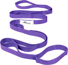 Stretching Strap Yoga Straps for Physical Therapy, 10 Loops Non-Elastic Stretch