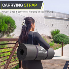 fit Extra Thick Yoga and Pilates Mat 1/2” (13Mm) or 1″ (25Mm), 71-Inch Long High
