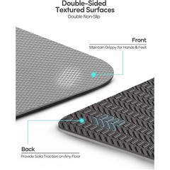 Eco Friendly TPE Yoga Mat Non Slip Alignment System Double Layer Cushioning New