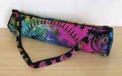 Indian Multi Tie Dye Sun Yoga Mat Carrier Bag Mandala Large Shoulder Strap